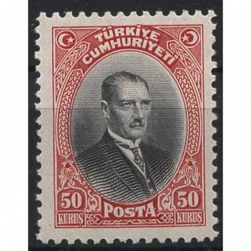 Türkei 1929 Mustafa Kemal Pascha, genannt Atatürk, Staatspräsident 890 mit Falz