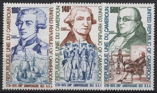 Kamerun 1975 200 Jahre Unabhängigkeit der USA 809/11 postfrisch