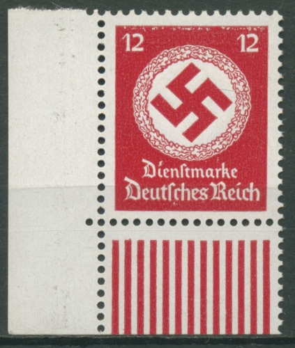 Deutsches Reich Dienstmarken 1942/44 172 a Ecke unten links postfrisch geprüft