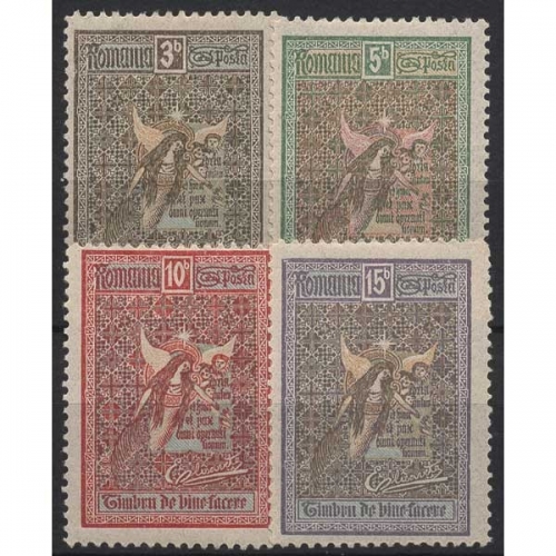 Rumänien 1906 Wohlfahrt Engel 173/76 mit Falz