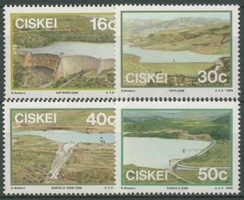Ciskei 1989 Staudämme Wasserwirtschaft 149/52 postfrisch