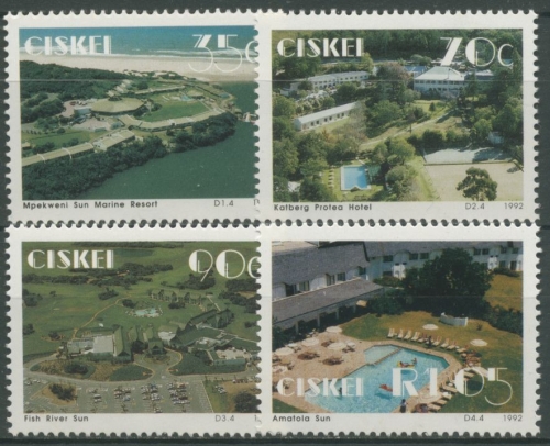 Ciskei 1992 Tourismus Hotelanlagen 224/27 postfrisch