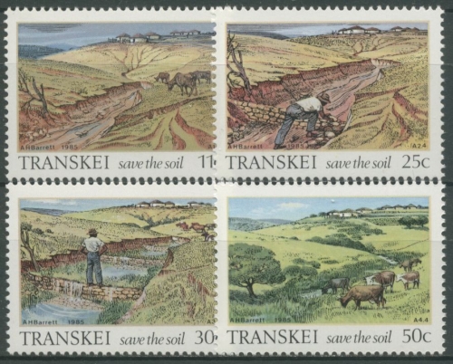 Transkei 1985 Bodenerhaltung Landwirtschaft 163/66 postfrisch