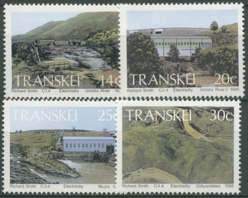 Transkei 1986 Wasserkreftwerke Elektrizität 189/92 postfrisch