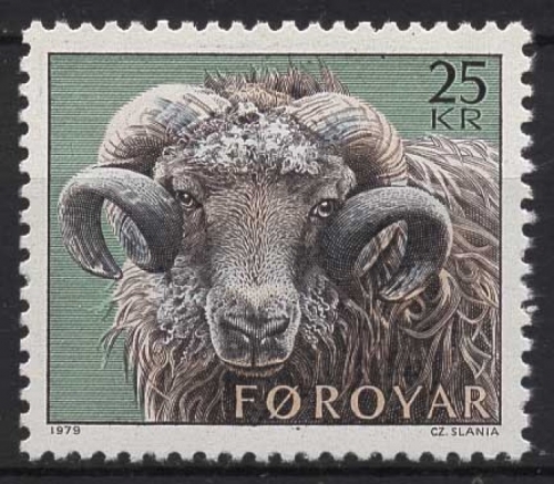 Färöer 1979 Schafzucht, Widder 42 postfrisch