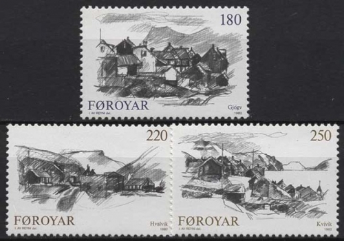 Färöer 1982 Färingische Dörfer 72/74 postfrisch
