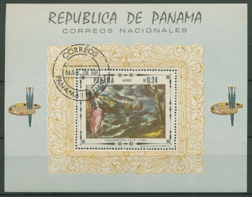 Panama 1968 Religiöse Gemälde Block 85 gestempelt (C93864)