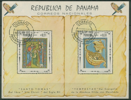 Panama 1968 Religiöse Gemälde Block 82 gestempelt (C93865)