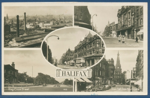 Halifax Yorkshire Southgate Commercial Street, gelaufen 1957 (AK2802)