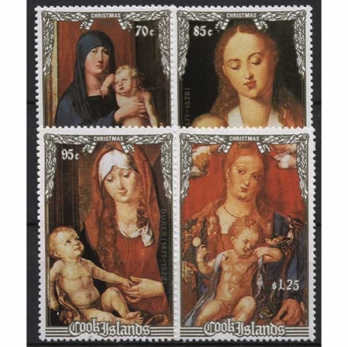 Cook-Inseln 1988 Weihnachten Gemälde von Dürer 1264/67 postfrisch