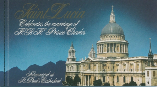 St. Lucia 1981 Hochzeit Prinz Charles Lady Diana Markenheftchen postfr. (C94068)