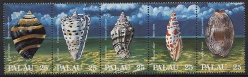Palau 1988 Meeresschnecken 230/34 ZD postfrisch (C852)