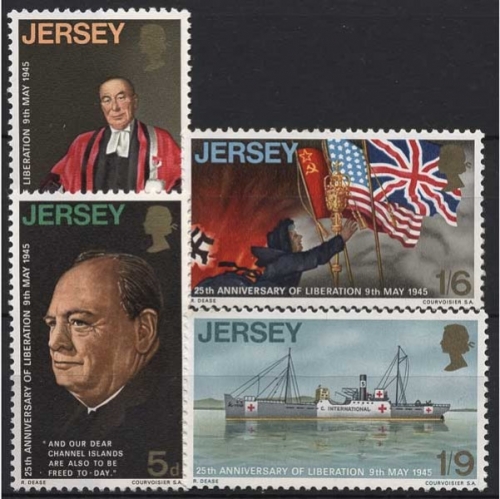 Jersey 1970 25. Jahrestag der Befreiung 26/29 postfrisch