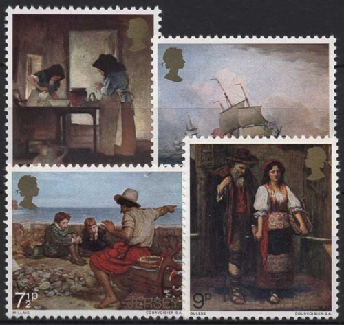 Jersey 1971 Gemälde 57/60 postfrisch