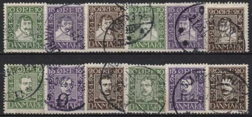 Dänemark 131/42 gestempelt 300 Jahre Dänische Post