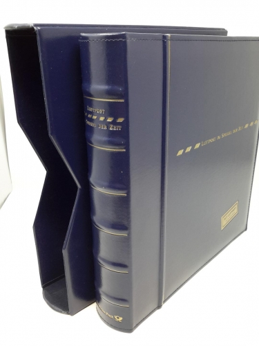Dt. Post Ringbinder/Kassette blau LUFTPOST gebraucht neuwertig (Z1876)