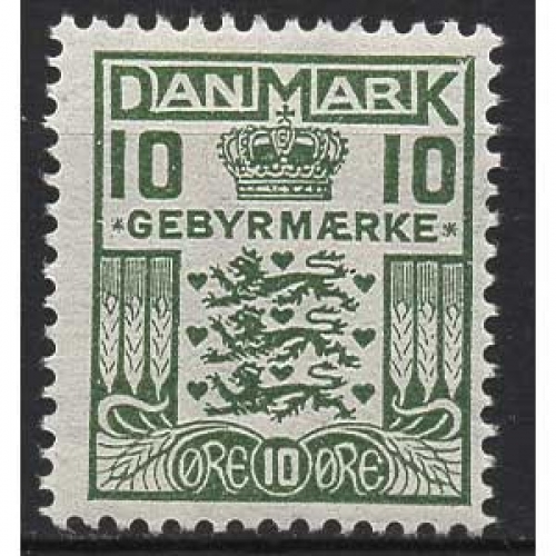 Dänemark V 15 mit Falz Wappen und Krone