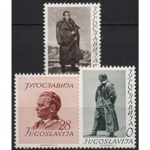 Jugoslawien 1952 60. Geburtstag von Josip Broz Tito 693/95 postfrisch