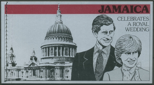 Jamaika 1981 Prinz Charles Lady Diana Markenheftchen 504 MH postfrisch (C94237)