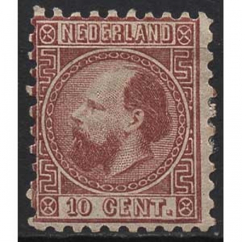 Niederlande 1867 König Willem III. 8 II B mit