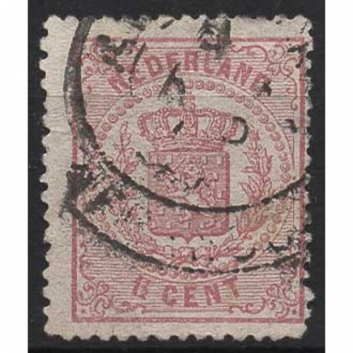 Niederlande 1870 Reichswappen 16 B gestempelt
