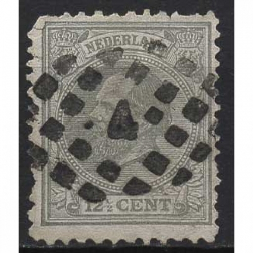 Niederlande 1872 König Willem III. 22 E gestempelt