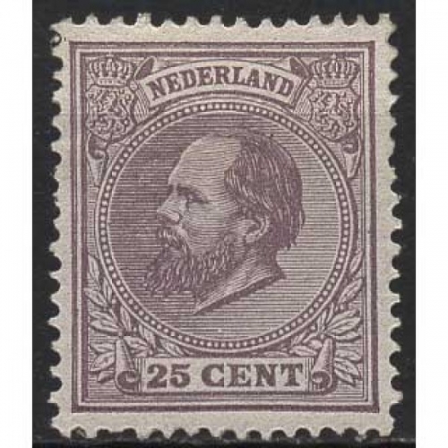 Niederlande 1872 König Willem III. 26 F mit Falz
