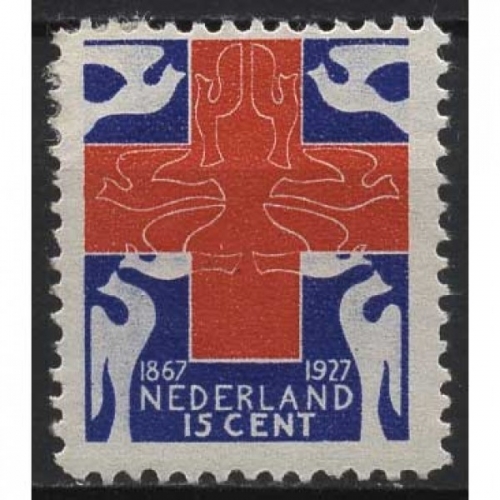 Niederlande 1927 60 Jahre Niederländisches Rotes Kreuz 200 A mit Falz