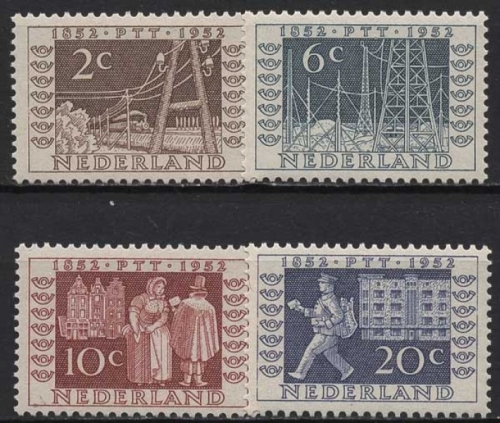 Niederlande 1952 Briefmarkenausstellung ITEP Utrecht 597/00 postfrisch
