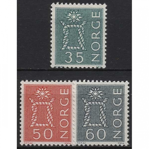 Norwegen 1962 Landestypische Motive Kreuzknoten Polarstern 482/84 postfrisch