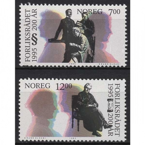 Norwegen 1995 200 Jahre Norwegische Vergleichsbehörde 1185/86 postfrisch