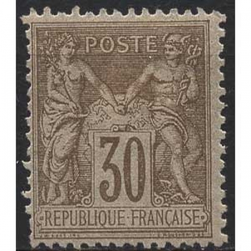 Frankreich 1881 Allegorien 64 II mit Falz