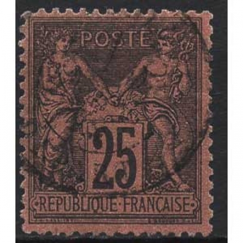 Frankreich 1878 Allegorien 74 gestempelt