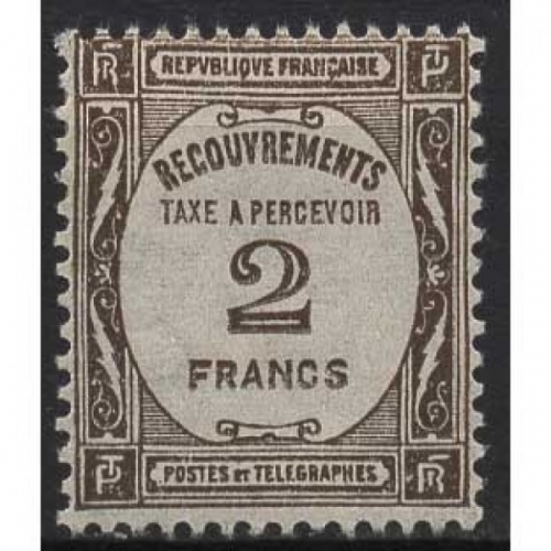 Frankreich Postauftragsmarke 1931 Ziffern P 66 mit Falz