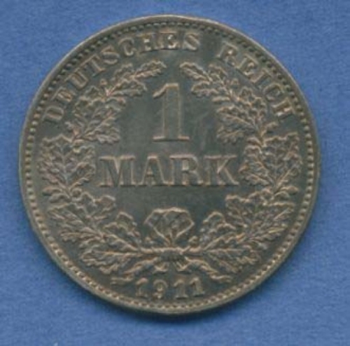 Deutsches Kaiserreich 1 Mark Kursmünze 1911 G, J 17
