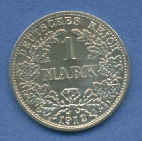 Deutsches Kaiserreich 1 Mark Kursmünze 1912 F, J 17