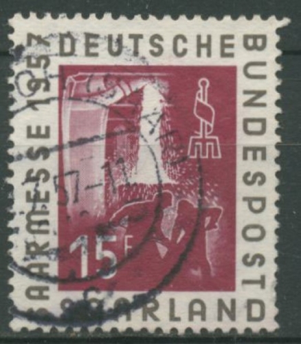 OPD Saarbrücken 1957 Internationale Saarmesse Saarbrücken 400 gestempelt