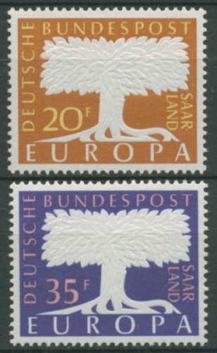 OPD Saarbrücken 1957 Europa 402/03 postfrisch