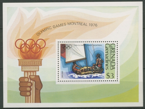 Grenada-Grenadinen 1976 Olympia Montreal Segeln Block 23 postfrisch (C94410)