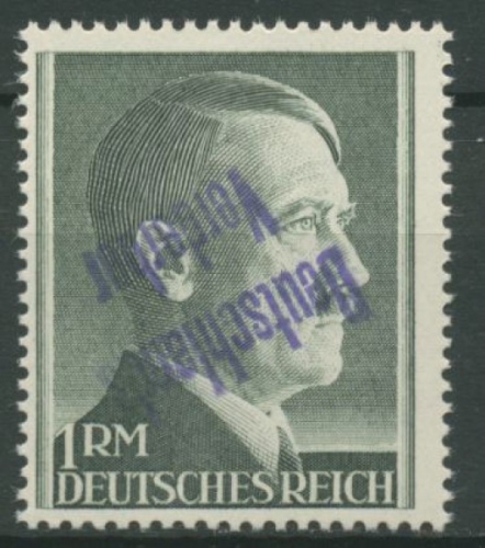 Meißen 21 B K postfrisch Freimarke der Hitlerkopf-Ausgabe mit Aufdruck, signiert