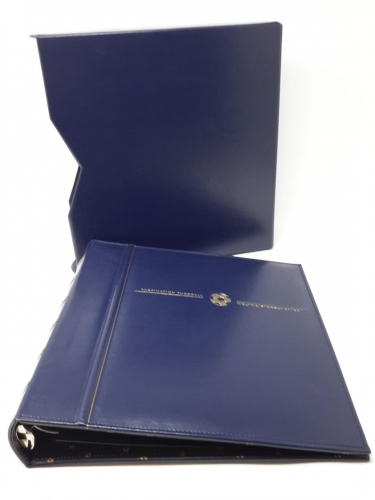 Deutsche Post Ringbinder/Kassette blau Fußball-WM gebraucht, neuwertig (Z515)