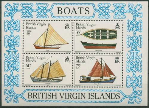 Britische Jungferninseln 1984 Boote Block 22 postfrisch (C94611)