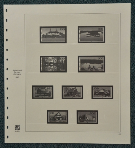 SAFE-dual Vordruckblätter Bund 1996/97 gebraucht neuwertig (Z1895)