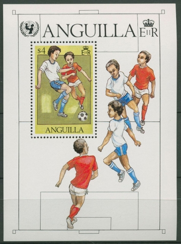 Anguilla 1981 35 Jahre UNICEF Spielende Kinder Block 39 postfrisch (C94633)