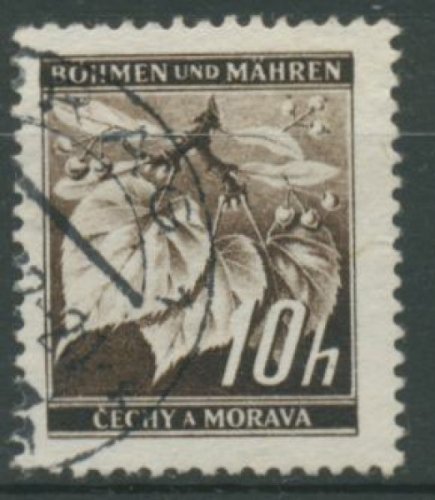 Böhmen und Mähren 21 Type II gestempelt Lindenzweig mit Früchten