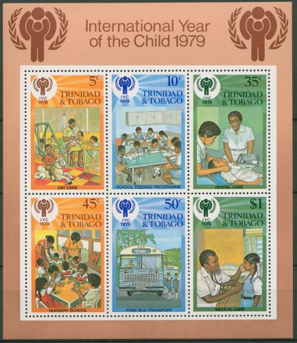 Trinidad und Tobago 1979 Jahr des Kindes Block 26 postfrisch (C94704)