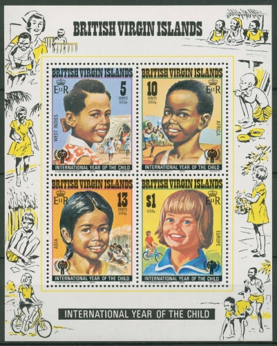 Britische Jungferninseln 1979 Jahr des Kindes Block 10 postfrisch (C94723)
