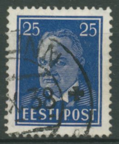 Estland 1938 Freimarke Staatspräsident Konstantin Päts 135 gestempelt