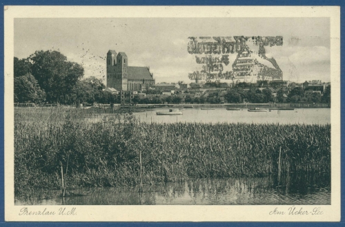 Prenzlau Am Uckersee Marienkirche, gelaufen 1938 (AK2927)
