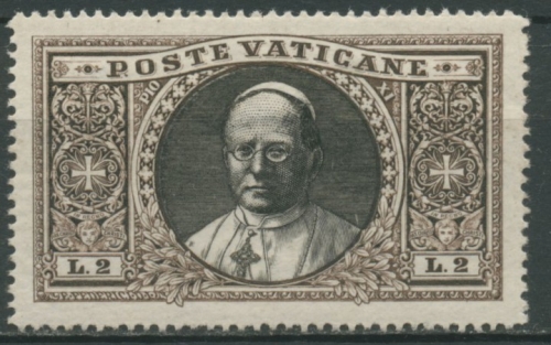 Vatikan 1933 Papst Pius 32 mit Falz